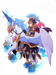  aqua_hair armor artist_request asgard black_gloves black_sclera blue_fire breastplate cape colored_sclera fiery_tail fire floating_hair full_armor full_body gem gloves gold_trim gradient_wings greaves helm helmet long_hair multicolored_wings nexon no_pupils official_art pauldrons pegasus pink_hair poleyn purple_armor purple_gemstone purple_helmet purple_shoes purple_wings riding riding_animal sabaton second-party_source shoes shoulder_armor tail two-sided_cape two-sided_fabric unicorn vambraces white_background white_fur white_wings winged_shoes wings 