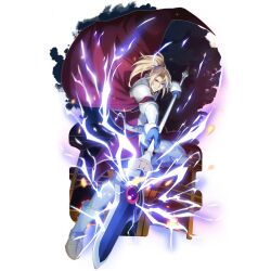  1boy ahoge armor armored_boots artist_request belt black_belt black_shirt black_sky blonde_hair blue_electricity boots bracer cape clouds cloudy_sky collared_tunic colosseum couter cuisses electricity floating_clothes forehead full_body game_cg gold_trim grey_boots grin high_collar holding holding_polearm holding_weapon incoming_attack kitamura_motoyasu legendary_spear_(small_spear)_(tate_no_yuusha_no_nariagari) legendary_spear_(tate_no_yuusha_no_nariagari) light_smile long_sleeves looking_at_viewer male_focus medium_hair messy_hair multiple_belts night official_art open_mouth pants pauldrons pinstripe_pants pinstripe_pattern pinstripe_shirt polearm poleyn ponytail red_cape red_eyes red_tunic shirt short_ponytail shoulder_armor sidelocks simple_background sky sleeveless_tunic smile solo spear standing tate_no_yuusha_no_nariagari tate_no_yuusha_no_nariagari_rerise transparent_background tunic turtleneck_tunic two-tone_tunic vambraces weapon white_belt white_pants white_tunic 