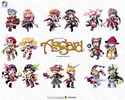  2001 6+boys 6+girls :3 animal_ear_hood animal_ears animal_hood anime_coloring ankle_boots ankle_cuffs aqua_eyes aqua_pupils argyle_clothes argyle_hat armor asgard baggy_pants bard bard_(asgard) belt bf._(sogogiching) black_cape black_eyes black_hat black_hood black_jumpsuit black_mouth black_pants black_shirt black_shoes black_skirt black_sleeves black_straps black_wrist_cuffs blonde_hair blue_eyes blue_gemstone blue_hair blue_pupils blunt_ends boots bow bowtie braid bright_pupils brooch brown_belt brown_gloves brown_hair brown_pants brown_sandals brown_shirt brown_shoes brown_sleeves cape card cat_hood chibi chibi_only clenched_hand cleric_(asgard) clerical_collar closed_eyes closed_mouth coat coattails colored_sclera company_name copyright_name copyright_notice creature crescent crescent_brooch crescent_ornament crop_top cropped_shirt cross cross-laced_clothes cross-laced_legwear cross-laced_straps cross-laced_top cross_print cube cuisses dated diamond_(shape) dress earrings eighth_note english_text epee everyone eyelashes facing_viewer fake_animal_ears fake_claws fang fangs fantasy feathers fingerless_gloves flipped_hair floating floating_object foot_wraps frilled_sleeves frills gem gladiator_sandals gloves goggles goggles_on_headwear gold_buckle gold_hair_tie greaves green_eyes green_feathers green_hair green_pupils green_scarf grey_cape grin hair_between_eyes hair_tie hand_on_own_hip hat hat_feather hat_tassel heart helmet holding holding_card holding_instrument holding_lute holding_polearm holding_shield holding_sword holding_wand holding_weapon holding_whip hood instrument jester_cap jewelry juliet_sleeves jumpsuit knight_(asgard) lance latin_cross layered_sleeves leaf light_blush logo long_hair long_sidelocks long_skirt long_sleeves looking_at_another looking_at_viewer looking_to_the_side lute_(instrument) mage_(asgard) martial_arts mask mask_on_head masquerade_mask medium_hair midriff miniskirt monk_(asgard) multicolored_hat multiple_boys multiple_girls music musical_note neck_ruff nexon no_nose o-ring off-shoulder_shirt off_shoulder official_art official_wallpaper one_eye_closed onesie open_clothes open_coat open_hands open_mouth orange_cape orange_hat pants pauldrons pink_bow pink_bowtie pink_cape pink_dress pink_feathers pink_hair pink_hat pink_wrist_cuffs planted planted_polearm playing_card playing_instrument pointing pointing_up pointy_shoes polearm poleyn polka_dot_hat pom_pom_(clothes) print_shirt profile prophet_(asgard) puff_and_slash_sleeves puffy_sleeves puritan_collar purple_hat purple_pupils purple_skirt purple_tabard rabbit_ears red_coat red_eyes red_fur red_hat red_pants red_shirt red_sleeves red_tabard rerebrace sabaton sandals scar scar_on_cheek scar_on_face scarf scythe second-party_source shield shirt shirt_under_shirt shoes short_dress short_hair short_over_long_sleeves short_sleeves shoulder_armor shoulder_belt sidelocks sideways_mouth silver_armor skirt skull_belt skull_pauldron sleeve_cuffs smile smoke spade_(shape) spiked_boots standing star_(symbol) star_brooch striped_clothes striped_dress striped_sleeves studded_belt studded_wristband surcoat sword tabard tassel text_background thief_(asgard) toeless_legwear tongue tongue_out torn_clothes torn_hat triangle_mouth turtleneck turtleneck_shirt twin_braids twintails twisted_torso two-tone_dress two-tone_shirt two-tone_wrist_cuffs v-shaped_eyebrows vambraces violet_eyes w waist_cape wand warrior_(asgard) weapon web_address white_cape white_dress white_hat white_mask white_pants white_pupils white_shirt white_skirt white_sleeves white_trim winged_helmet witch_hat wrist_belt wrist_cuffs yellow_sclera yellow_shirt yellow_sleeves yellow_trim 