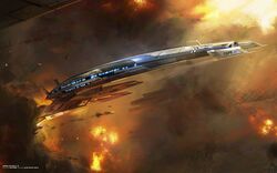  clouds condensation_trail epic highres mass_effect mass_effect_3 normandy normandy_sr-2 smoke space_craft sunlight 