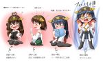  &gt;_&lt; 4girls =_= ^_^ ahoge aura bare_shoulders black-framed_glasses black_hair blush book brown_hair closed_eyes flaming_eye hairband haruna_(kantai_collection) heart heart_ahoge hiei_(kantai_collection) kantai_collection kirishima_(kantai_collection) kongou_(kantai_collection) long_hair multiple_girls nontraditional_miko riku_(rikkuru) seiza short_hair sitting skirt translation_request wariza 