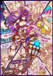  2girls aa2233a belt breasts brown_hair caitlyn_(league_of_legends) cleavage collar earrings gauntlets gloves goggles gun hat highres jewelry kog&#039;maw league_of_legends long_hair multiple_girls pink_hair rifle short_hair shoulder_pads teemo vi_(league_of_legends) weapon 