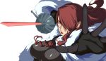  artist_request fur_coat highres kirijou_mitsuru persona persona_3 redhead sword tagme violet_eyes weapon 