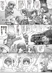  comic darjeeling girls_und_panzer hisahiko isuzu_hana kadotani_anzu kay_(girls_und_panzer) matilda_(tank) military multiple_girls nishizumi_maho nishizumi_miho school_uniform translation_request 