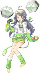  1girl :d ahoge blue_eyes blush breasts controller flats full_body game_cg game_controller green_jacket green_leg_warmers grey_hair highres holding holding_controller holding_game_controller hood hood_down hooded_jacket inohara_koboshi jacket large_breasts leg_warmers long_hair long_sleeves looking_at_viewer messy_hair multicolored_jacket non-web_source official_art ongeki open_mouth shoes short_shorts shorts sidelocks simple_background sleep_mask sleeves_past_fingers sleeves_past_wrists smile solo swept_bangs tail transparent_background white_jacket xbox_controller yellow_shoes yellow_shorts 