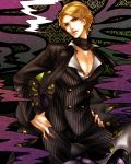  1boy blonde_hair formal highres jojo_no_kimyou_na_bouken nurupoga prosciutto stand_(jojo) suit the_grateful_dead_(stand) 