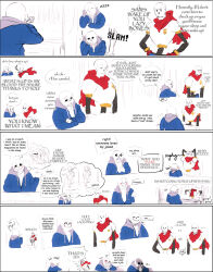  2021 2boys 2d 6+koma ? armor blue_jacket blue_shorts blush_stickers brothers cape comic comic_sans commentary crossed_arms deviantart_sample digital_media drawstring duo english_commentary english_text gloves grey_hood hands_on_own_hips highres hollow_eyes hood hood_down hooded_jacket humanoid image_sample jacket male male_focus male_only mmhinman monster monster_boy multiple_boys open_clothes open_jacket papyrus_(font) papyrus_(undertale) red_cape red_gloves sans_(undertale) sequential shirt shorts siblings simple_background skeleton speech_bubble teeth text undead undertale utdr_(toby_fox) white_armor white_background white_shirt 