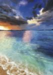  choco_lemon clouds highres no_humans ocean original scenery shore sky twilight water 