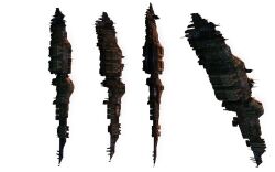  3d boundless_creation_(eve_online) capital_ship_(eve_online) combat_ship_(eve_online) commentary dreadnought_(eve_online) english_commentary eve_online glowing highres military_vehicle minmatar_republic_(eve_online) multiple_views naglfar_(eve_online) no_humans radio_antenna realistic science_fiction spacecraft transparent_background vankaiser vehicle_focus 