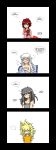  ... 4girls 4koma black_hair blake_belladonna blonde_hair cat closed_eyes comic english fang highres long_hair lunarisaileron messy_hair multiple_girls pajamas pillow redhead ruby_rose rwby short_hair sleepy strap_slip weiss_schnee white_hair yang_xiao_long yawning 