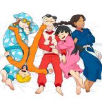  2girls 3boys abigail_lincoln arm_hug bald barefoot black_hair blonde_hair braid cheek_poke clenched_teeth closed_eyes codename:_kids_next_door crossed_arms dark_skin earrings everyone from_above hogarth_pennywhistle_gilligan_jr. jewelry kuki_sanban long_hair multiple_boys multiple_girls nigel_uno nightcap nightgown on_back on_side open_mouth pajamas parted_lips poking sash sleeping sunglasses sunglasses_removed sweatdrop t_k_g thumb_sucking upside-down wallabee_beetles wavy_mouth 