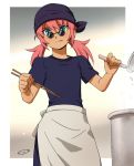  1boy bandana blue_eyes cosplay hibiki_seigou hibiki_seigou_(cosplay) inazuma_eleven inazuma_eleven_(series) inazuma_eleven_go kirino_ranmaru looking_at_viewer male mizuhara_aki pink_hair solo sunglasses tongue twintails 