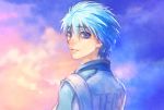  1boy blue_eyes blue_hair highres kin_mokusei kuroko_no_basuke kuroko_tetsuya solo 