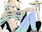  blonde_hair blue_eyes cleo_everlastin kittaka_kaname leki majutsushi_orphen short_hair sword weapon 