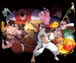  akuma bare_shoulders barefoot blanka boots cammy_white capcom chun-li dee_jay dhalsim edmond_honda energy_ball everyone fei_long gouki guile hadouken headband highres ken_masters kick kicking lastscionz m_bison male muscle pantyhose ryu ryuu_(street_fighter) sagat shoryuken street_fighter street_fighter_ii t_hawk thunder_hawk vega zangief 