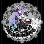  anti_the_holic_(vocaloid) anti_the_infinite_holic_(vocaloid) dress flower frills gothic_lolita gradient_hair green_eyes hair_flower hair_ornament hair_ribbon hairband hairclip heterochromia highres kagamine_rin lolita_fashion long_hair macco megurine_luka multicolored_hair multiple_girls purple_hair red_eyes ribbon rose short_hair vocaloid 