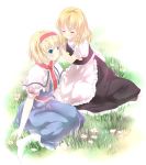  alice_margatroid bad_id blonde_hair blue_eyes braid hairband kirisame_marisa multiple_girls short_hair touhou yatomi 