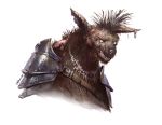  dungeons_and_dragons fantasy furry gnoll monster pathfinder scar teeth 