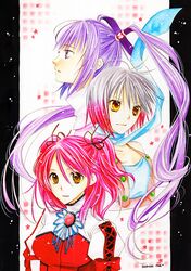  3girls bad_id cheria_barnes dated kanae_(aab) long_hair multicolored_hair multiple_girls pascal pink_hair purple_hair scarf sophie_(tales_of_graces) tales_of_(series) tales_of_graces twintails two-tone_hair two_side_up white_hair yellow_eyes 