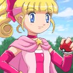  blonde_hair blue_eyes child hazel magical_pokemon_journey poke_ball pokemon 