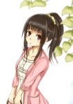  1girl black_hair casual chitanda_eru highres hyouka long_hair ponytail violet_eyes xsorax812 