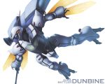  claws dunbine flying highres itou_(onsoku_tassha) mecha realistic science_fiction seisenshi_dunbine solo sword weapon wings 