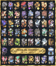 abomasnow alakazam altaria amaura anniversary arcanine arrow_(symbol) avalugg badge badge_(pokemon) balance_badge basic_badge bastiodon beacon_badge beartic black_background bolt_badge boulder_badge bug_badge cascade_badge character_charm charm_(object) clefairy cliff_badge coal_badge cobble_badge commentary_request copyright_name cranidos crescent dynamo_badge earth_badge english_text excadrill fairy_badge_(pokemon_xy) feather_badge fen_badge floatzel fog_badge forest_badge freeze_badge gengar glacier_badge gogoat gold_border hawlucha haxorus heat_badge heliolisk highres hive_badge iceberg_badge icicle_badge insect_badge jellicent jellicent_(male) jet_badge kanna_(kan419_k) kingdra knuckle_badge leavanny legend_badge lillipup lucario lunatone luxray magnemite magneton makuhita marsh_badge meowstic meowstic_(female) milotic miltank mind_badge mine_badge mineral_badge mismagius musical_note nidoking nosepass onix panpour pansage pansear pidgeotto piloswine plain_badge plant_badge poke_ball_symbol pokemon pokemon_(creature) pokemon_bw pokemon_bw2 pokemon_day pokemon_dppt pokemon_gsc pokemon_rgby pokemon_rse pokemon_xy poliwrath psychic_badge quake_badge raichu rain_badge rainbow_badge relic_badge rising_badge roserade rumble_badge scyther skull_and_crossbones slaking solrock soul_badge star_(symbol) starmie steelix stone_badge storm_badge sun_symbol swanna sylveon team_rocket thunder_badge torkoal toxic_badge trio_badge tyrunt vileplume vivillon vivillon_(meadow) volcano_badge voltage_badge watchog wave_badge weezing whirlipede zebstrika zephyr_badge 