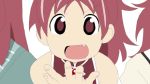  animated animated_gif hyadain_no_kakakata_kataomoi_-_c lowres magical_girl mahou_shoujo_madoka_magica multiple_persona nichijou parody pocky ponytail red_eyes redhead sakura_kyouko school_uniform 