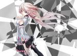  1girl blue_eyes braid detached_sleeves ia_(vocaloid) long_hair pink_hair solo thigh-highs vocaloid yucca-612 