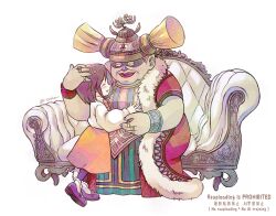  2girls adoptive_parent_and_adoptive_child bow bowtie brahne_raza_alexandros_xvi brown_hair chaise_longue child closed_eyes commentary_request couch domino_mask eye_mask final_fantasy final_fantasy_ix freckles full_body fur-trimmed_robe fur_trim garnet_til_alexandros_xvii hand_on_another's_head helmet jewelry long_sleeves mask mother_and_daughter multiple_girls multiple_rings orange_skirt parted_bangs parted_lips puffy_long_sleeves puffy_sleeves purple_shoes quichi_91 red_lips ring robe shirt shoes short_hair sitting skirt smile socks twitter_username white_background white_shirt white_socks 