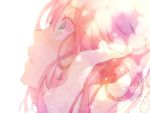  1girl empty_eyes face green_eyes hand_on_another&#039;s_cheek hand_on_another&#039;s_face kou_(01310808) long_hair mole peridot_hamilton pink_hair profile solo_focus tales_of_(series) tales_of_hearts white_background 