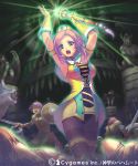  blue_eyes gloves magic original pink_hair piro_(artist) shingeki_no_bahamut staff 