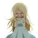  1girl absurdres blonde_hair closed_eyes crying highres long_hair marirero_a solo 