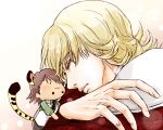  2boys animal_ears barnaby_brooks_jr blonde_hair chibi hat kaburagi_t_kotetsu multiple_boys senkuro sleeping smile tail tiger_&amp;_bunny tiger_ears 