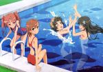  4girls absurdres highres megami misaka_mikoto multiple_girls official_art saten_ruiko school_swimsuit shirai_kuroko swimsuit tagme to_aru_kagaku_no_railgun to_aru_majutsu_no_index uiharu_kazari 