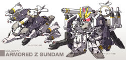  alternate_color armor beam_cannon beam_rifle chibi color_variation double_beam_cannon energy_gun full_armor glowing glowing_eye gun gundam mecha mecha_focus missile missile_pod mobile_suit no_humans red_eyes redesign robot science_fiction sd_gundam shoulder_cannon standing susagane v-fin wave_rider weapon white_background zeta_gundam zeta_gundam_(mobile_suit) 