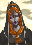  front_ponytail jewelry lips long_hair makeup midna_(true) orange_hair pointy_ears portrait smile spoilers suguro the_legend_of_zelda twilight_princess 