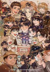  6+boys annotated biyoo_(omniscient_reader's_viewpoint) cake candle commentary confetti dalchi09 dumpling everyone flower_hairpin food gong_pildu grin han_sooyoung hand_up holding holding_cake holding_food holding_phone jung_heewon kim_dokja kyrgios_rodgraim lee_gilyoung lee_hyunsung lee_jihye lee_seolhwa mini_person miniboy multiple_boys omniscient_reader's_viewpoint phone smile strawberry_cake symbol-only_commentary taking_picture tears too_many_clones uriel_(omniscient_reader's_viewpoint) yoo_joonghyuk yoo_joonghyuk_(999th_turn) yoo_mia yoo_sangah 