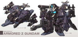  alternate_color armor beam_cannon beam_rifle blue_eyes chibi color_variation commentary_request double_beam_cannon energy_gun full_armor glowing glowing_eye gun gundam hyper_mega_launcher mecha mecha_focus missile missile_pod mobile_suit no_humans redesign reference_sheet robot science_fiction sd_gundam shoulder_cannon standing susagane v-fin wave_rider weapon white_background zeta_gundam zeta_gundam_(mobile_suit) 