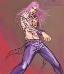  1boy blue_eyes diavolo drawr jojo_no_kimyou_na_bouken lipstick long_hair makeup pink_hair solo tkd_dkt 