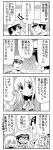  1girl 2boys 4koma :d admiral_(kantai_collection) akagiakemi atago_(kantai_collection) comic kantai_collection long_hair multiple_boys open_mouth personification short_hair smile translated 