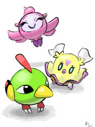  absurdres animal_focus closed_eyes closed_mouth commentary_request eyelashes flittle highres natu no_humans pokemon pokemon_(creature) pokemon_focus simple_background spritzee tepetom_(77hhaarruu) white_background 