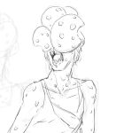  clicker_(the_last_of_us) cookie cookie_clicker eu03 food fusion monochrome open_mouth pun sketch tank_top teeth the_last_of_us 