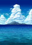  clouds island kantai_collection ocean sumeragi_seisuke 