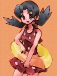  1girl alternate_costume aqua_hair benikotn crystal_(pokemon) lowres pokemon pokemon_(game) pokemon_gsc swimsuit twintails 