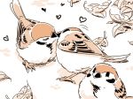  bird comic fujiwara_no_mokou mitsumoto_jouji mystia_lorelei silent_comic sparrow touhou 