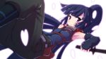  1girl akatsuki_(log_horizon) cherry_blossoms log_horizon long_hair petals ponytail purple_hair solo sword violet_eyes weapon yoshi_(crossmind) 