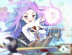  1girl inuga_anahoru kantai_collection long_hair personification purple_hair solo violet_eyes 