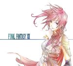  cape dlei final_fantasy final_fantasy_xiii lightning_(ff13) lightning_farron pink_hair solo 