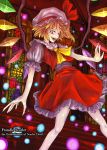  blonde_hair danmaku flandre_scarlet hat nemo_(marmeid331) red_eyes short_hair side_ponytail stained_glass touhou wings 